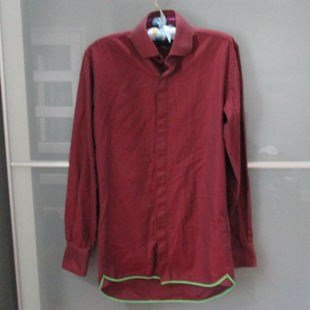 Ozwald Boateng Bespoke Couture Mens Long Sleeve Button Down Dress Shirt
